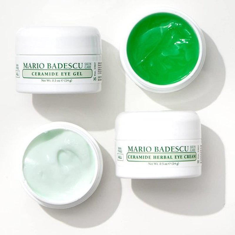 Mario Badescu Ceramide Eye Gel - Oil-Free Formula That Tightens & Smoothes | 0.5 Ounce for All Skin Types