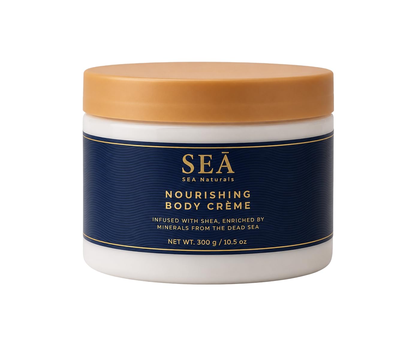 SEA Naturals Dead Sea Minerals Body Crème | Anti-Aging Daily Moisturizer with Retinyl Palmitate (Vitamin A) & Shea Butter | Hydrating Lotion for Dry Skin & Fine Lines, 10.5 oz