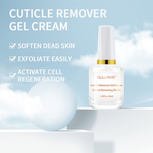SULLMAR 4in1 Nail Hardener Nail Strengthener Nail Rescue Calcium Primer for Thin Nails Growth Nail Repair Nail Care Kit with Cuticle Oil Cuticle Remover Gel Cream