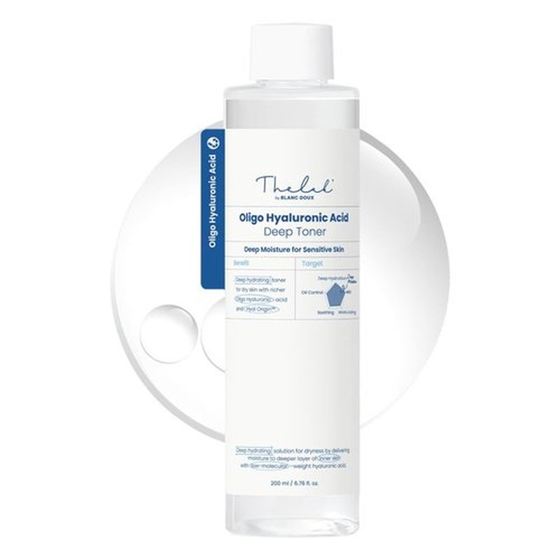 Oligo Hyaluronic Acid Hydrating Toner 200ml– Hydrating Toner for Sensitive Skin, pH Balance, Korean Skin Care, Alcohol-Free, Vegan Formula, (6.76 fl. oz.)