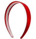MDSTYLE Headband for Women and Girls - 1 inch Hairband - Hair Accessories, Hard Headbands, Satin Hairbands (Red, 1 inch)