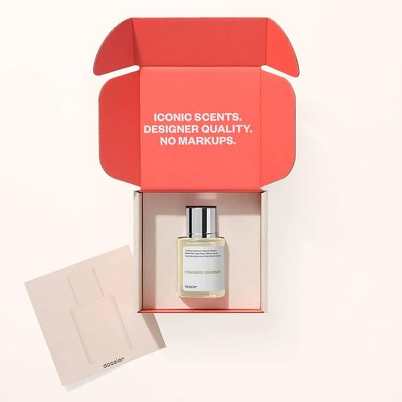 Dossier - Powdery Coconut Perfume | Inspired by T. Ford Soleil Blanc | 1.7 Fl Oz (50ml) - Vegan & Paraben Free