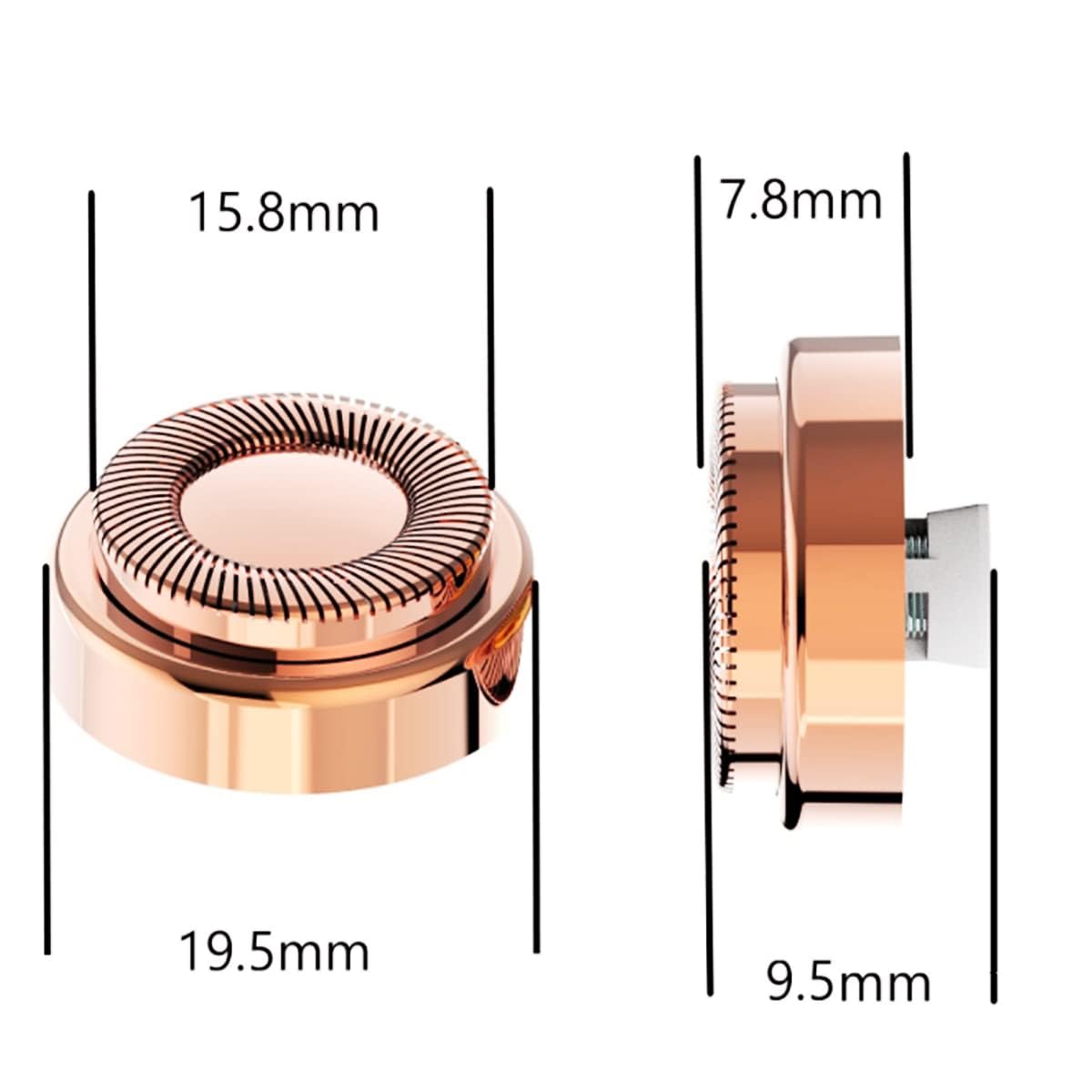 Replacement Heads For Finishing Touch Flawless Facial Hair Remover,Women Hair Removal Shaving Head First Generation (2PCS, GEN 1)