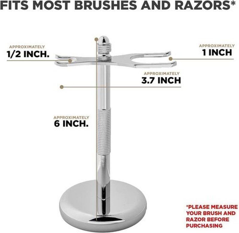 Perfecto Deluxe Black Razor Stand | Prolongs Life of Your Shaving Brush - Ideal Gift for Him