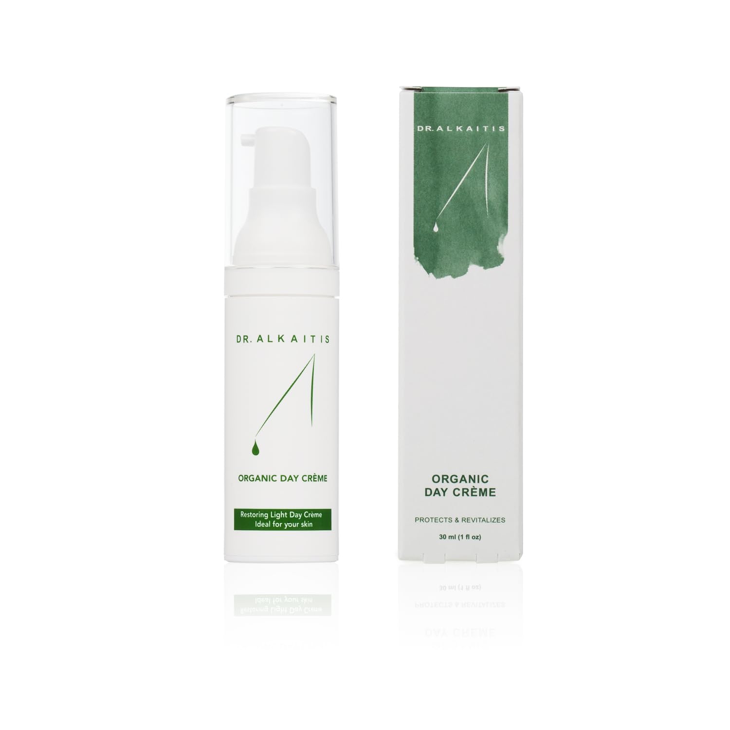 DR. ALKAITIS Organics Day Crème - Natural Moisturizer with Sacha Inchi & Omega-3 - Protective Daily Face Cream (30ml/1oz)