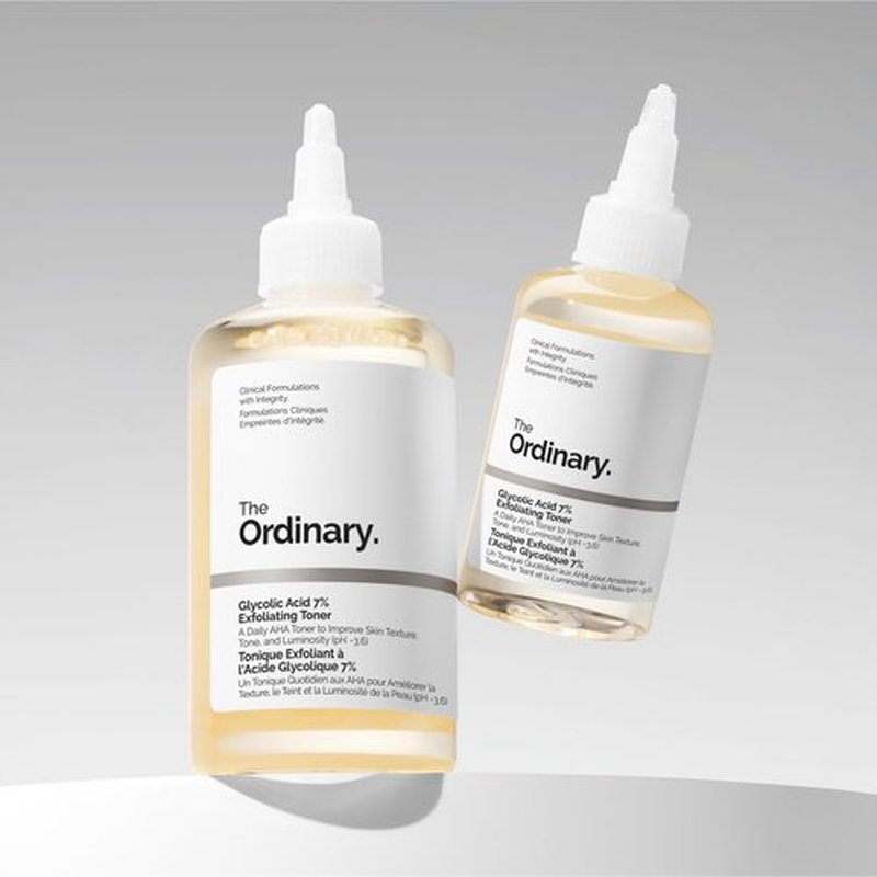 The Ordinary Glycolic Acid 7% Exfoliating Toner - Brightening Daily Toner for Even Skin Tone