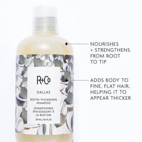 R+Co DALLAS Biotin Thickening Shampoo - Volumizing & Strengthening Cleanser for All Hair Types