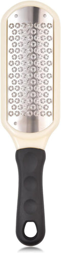 Colossal Foot File - Stainless Steel Pedicure Rasp for Effective Hard Skin Removal | White