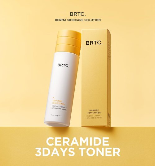 BRTC Ceramide Toner - Moisture Solution for Dry & Dull Skin | Essence Layering | 150ml (5.70 fl. oz)