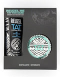 Reuzel Bright Tattoo Care Gift Set - Buff Exfoliator & Hydrabalm for Color Revival | Vegan Formula
