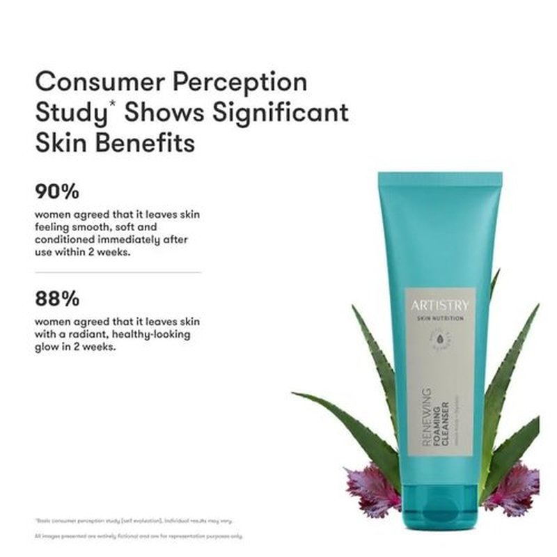 Art Stry Skin Nutrition Renewing Foaming Cleanser - Gentle Formula for Radiant Skin | 125ml