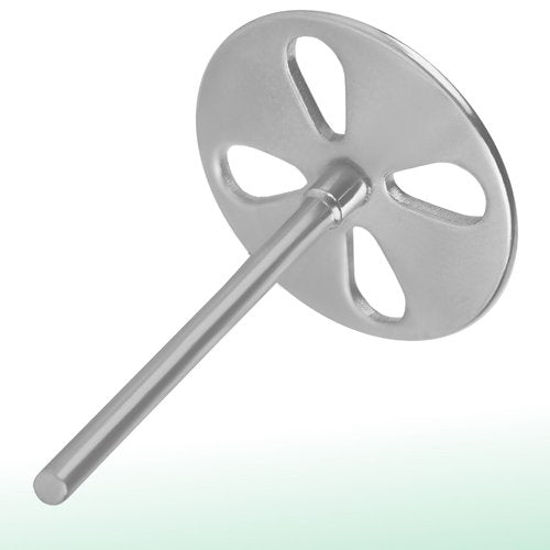 STALEKS PRO Expert Elongated PODODISC L (25mm) – Stainless Steel Pedicure Disc with 5 x 180 Grit Disposable Files for Fast Large Area Treatment