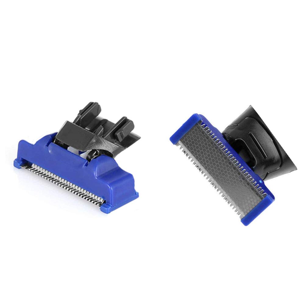 Electric Shaver Replacement Head fo rsolo Shaver Body Hair Trimmer Replacement Cutter Head Hybrid Razors Blades (4PCS Shaver Blades+Storage Bag)