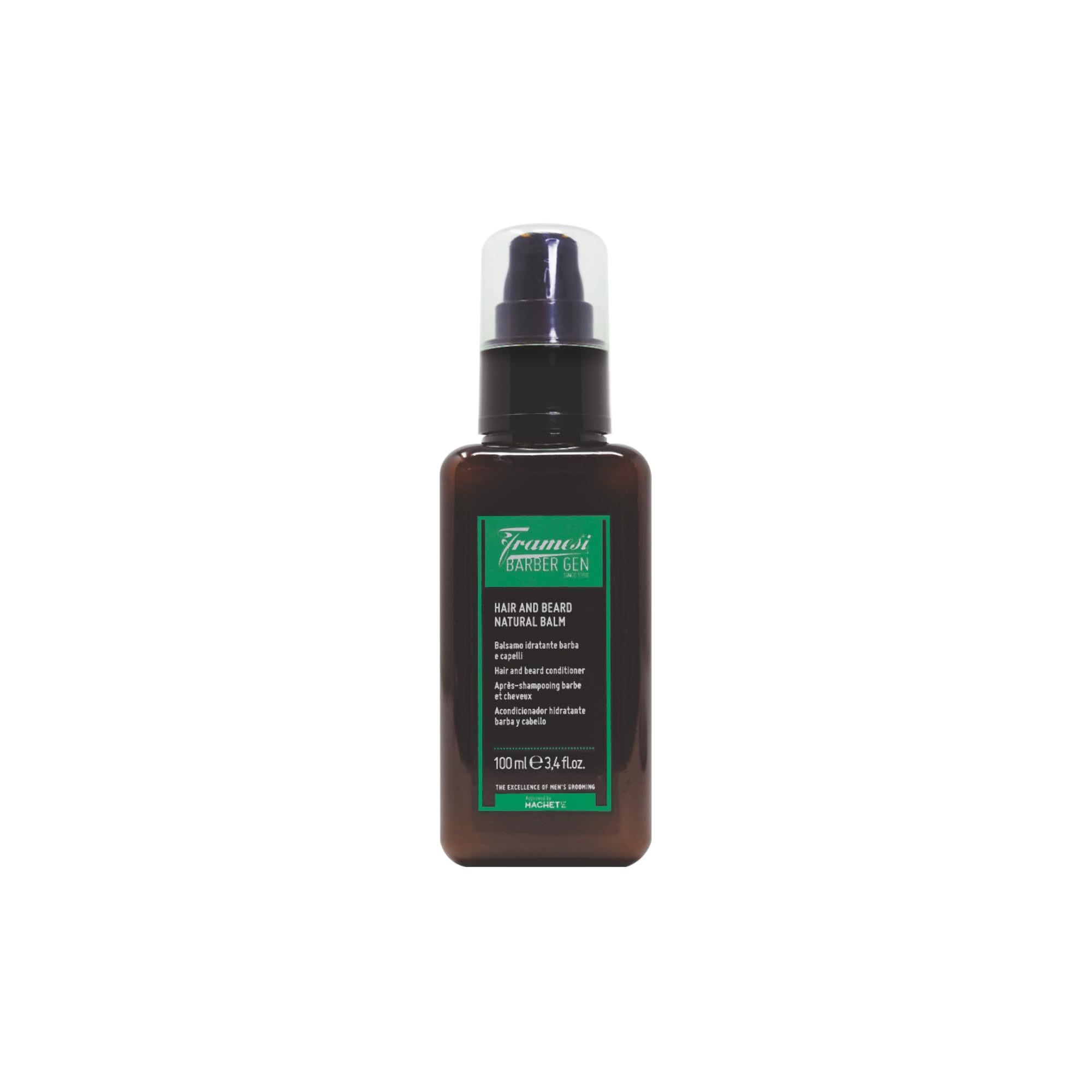 Framesi Barber Gen Hair & Beard Natural Balm, 3.4 fl oz, Rinse-out Beard Conditioner