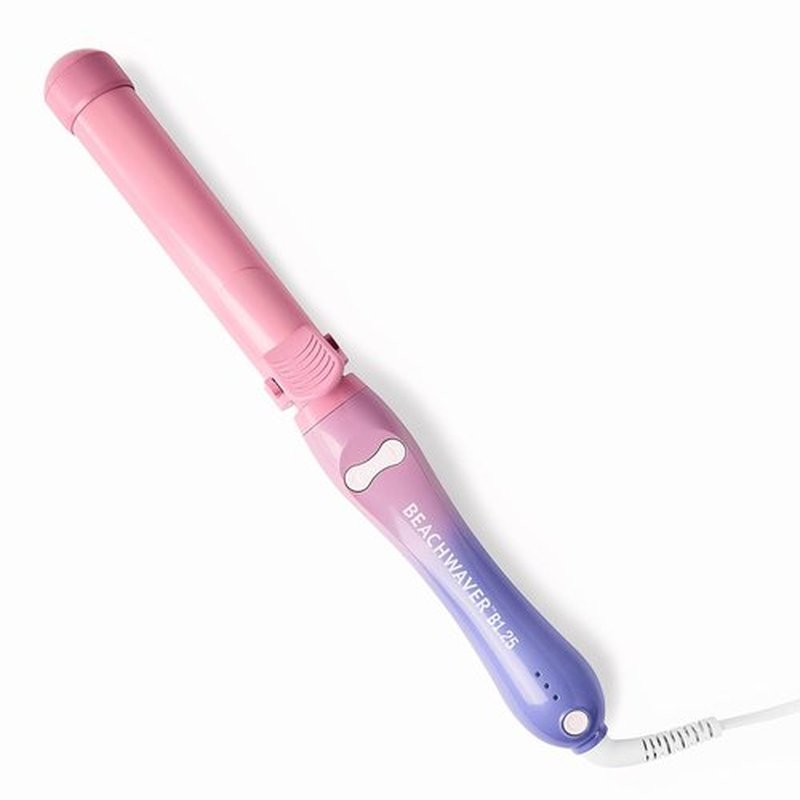 Beachwaver Co. B1.25 Rotating Curling Iron - Pink Sunset | Automatic 1.25-Inch Ceramic Barrel for Medium-to-Long Hair | Travel-Friendly, Auto Shut-Off