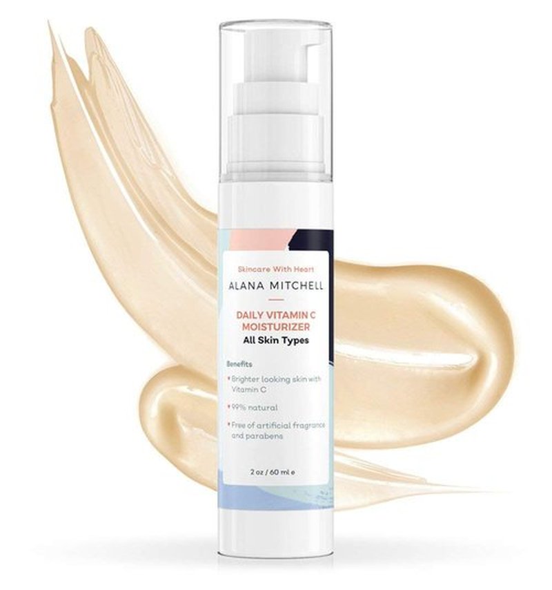 Alana Mitchell Vitamin C Serum - Hydrating Anti-Aging Face Moisturizer for All Skin Types (2 oz)