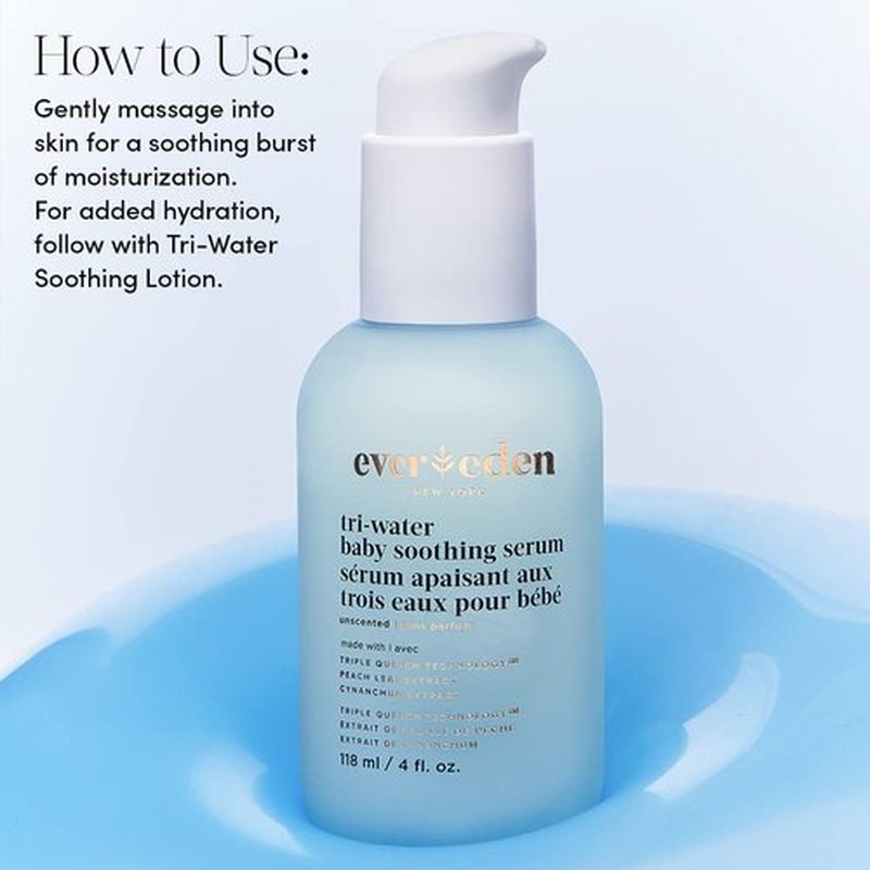 Evereden Tri Water Baby Serum, 4 fl oz. |Clean and Clean Baby Care | Non-toxic and Fragrance Free | Clean Ingredients