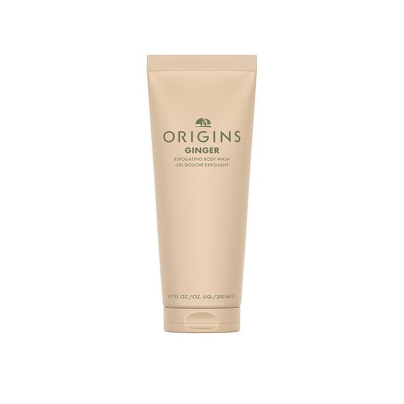Origins Ginger Exfoliating Body Wash| Cleanses, Gently Scrubs & Invigorates Your Senses| With Bamboo, Carnauba Wax, Walnut and Ginger, 6.7 Fl Oz
