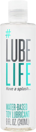 LubeLife Water-Based Lubricant - Toy-Safe Personal Lube for Couples | Travel Size, Non-Staining, 8 Fl Oz