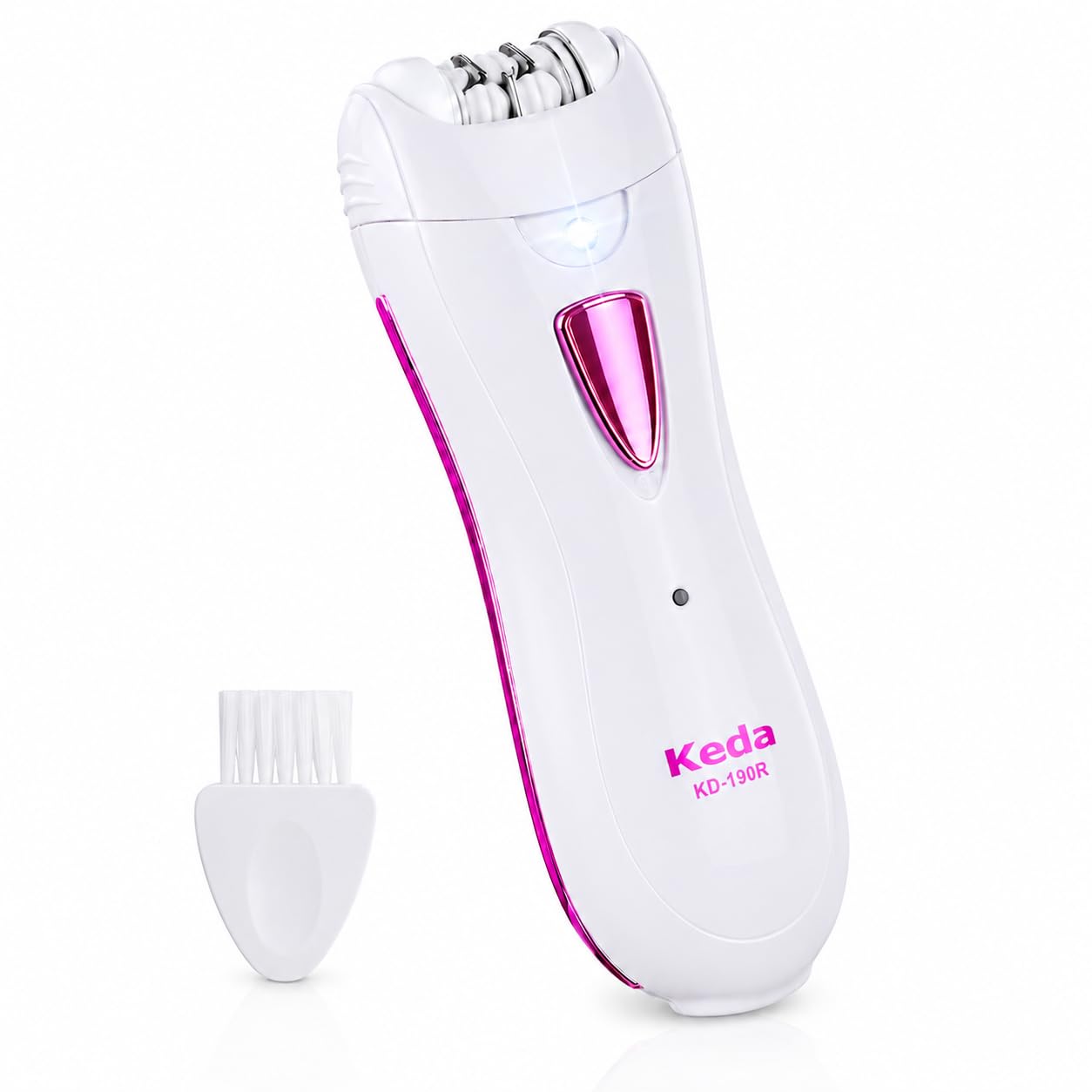 Epilator Smooth Glide Epilator for Women Face RechargeableEpilator for Women FacialEpilator Hair Remover Smooth GlideEpilator for WomenFace Bikini Hair Removal Arms/Face/Peach Fuzz White Portable