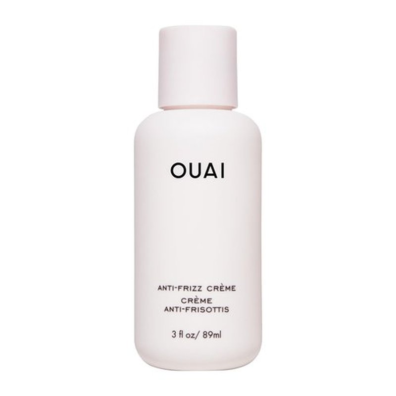 OUAI Anti Frizz Cream Travel Size - Moisturizing Hair Cream with Frizz Control & Heat Protection - Provides Hydration with Jackfruit & Beetroot Extract - Paraben, Phthalate & Sulfate Free (3 oz)