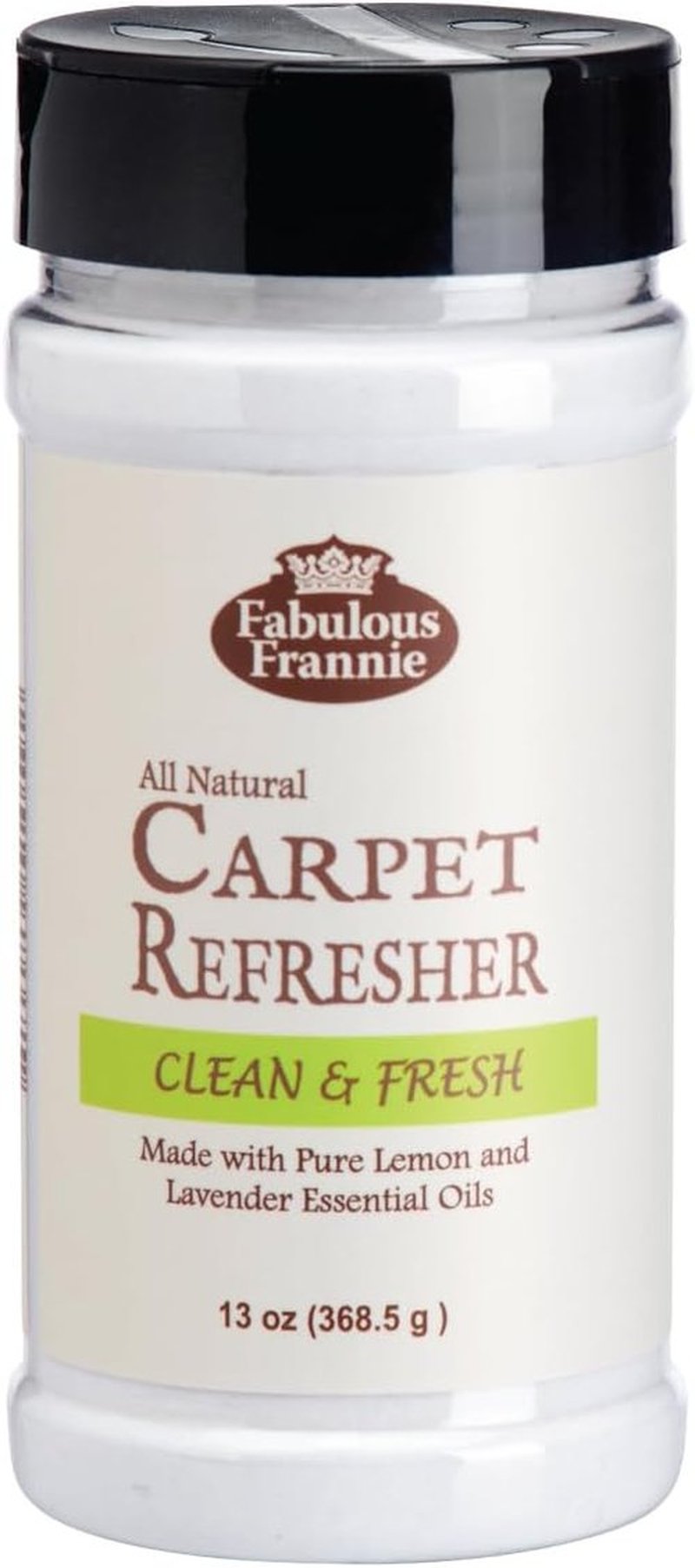 Fabulous Frannie Carpet Refresher | All-Natural Lemon-Lavender Scent with Pure Essential Oils - 13 Ounce