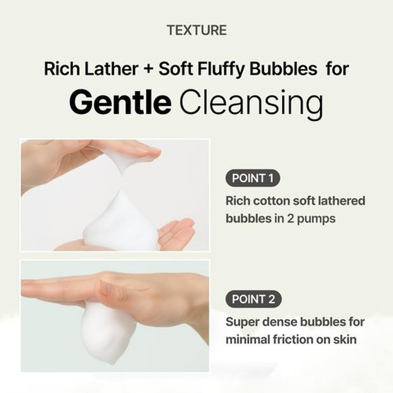 MENOKIN Cotton Cloud Bubble Cleanser - Brightening Vitamin C Face Wash for Dull Skin & Dark Spots | Hydrating & Gentle, 5.07 fl. oz