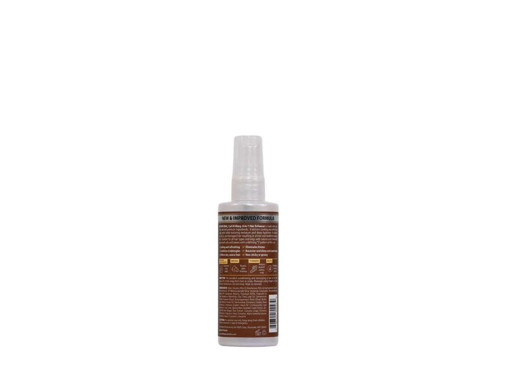On Natural Curl-N-Wavy 4-in-1 Hair Enhancer For All Hair Texture [Jamaican Black Castor] 3.4 OZ