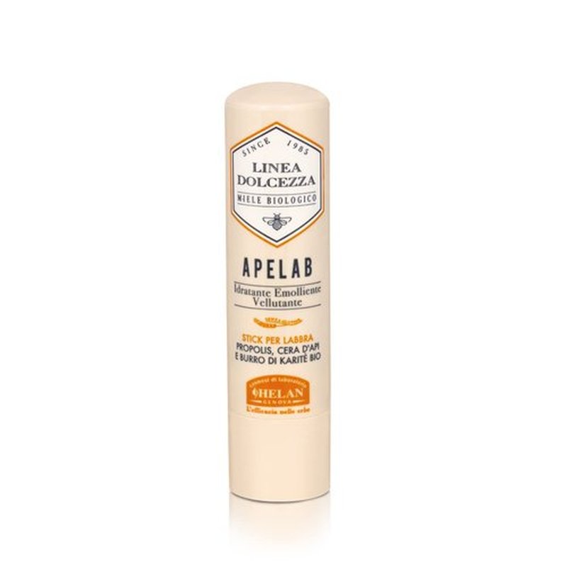 Helan Linea Dolcezza Lip Balm Stick - Shea Butter & Beeswax for Chapped Lips | Soothing Moisturizer, 4 fl oz