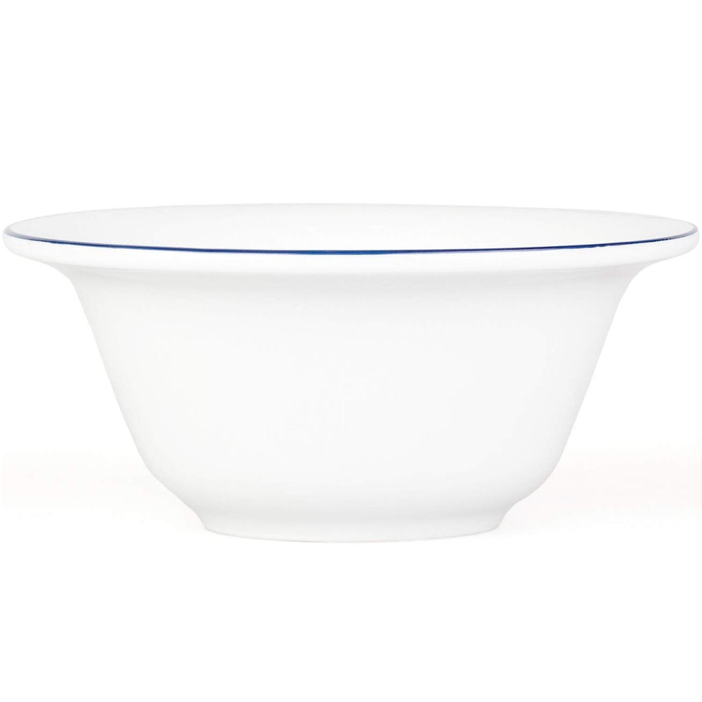 Fendrihan Porcelain Shaving Bowl, Hand-Painted Dark Blue Rim