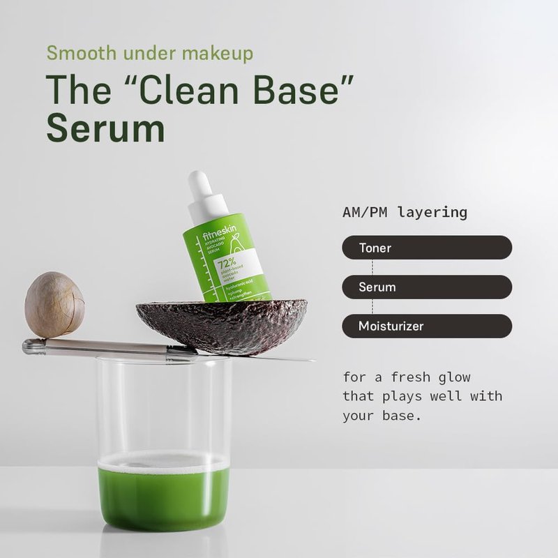 **Skiennix Hydrating Avocado Serum - Nourishing Avocado Water & Vitamin B3, 1 Fl Oz (30ml) | Fragrance-Free & Vegan**