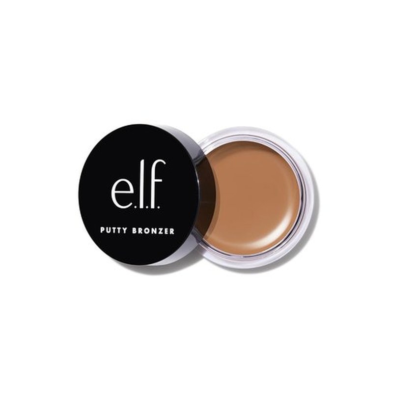 e.l.f. Putty Bronzer - Creamy, Highly Pigmented Formula for Long-Lasting Glow | Infused with Argan Oil & Vitamin E, Tan Lines, 0.35 Oz
