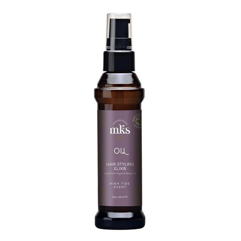 MKS Eco Oil - Hair Styling Elixir with Moroccan Argan & Hemp Seed Oil - Nourish, Control Frizz & Enhance Smoothness - Vegan & Cruelty-Free