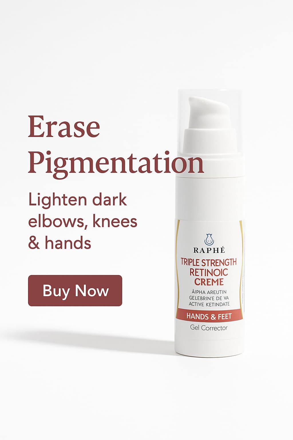 New Retinoic HQ-Free Emulsion Skin Lightening Serum For Dark Knuckles, Elbows, Knees - Professional Hyperpigmentation Treatment for Hands & Feet Dark Spot Remover 2.0 Fl OZ