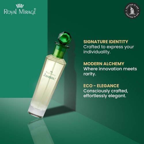 Royal Mirage Jasmine Eau de Toilette for Women - Floral Fresh Perfume 100ml | Long-Lasting Luxury Fragrance