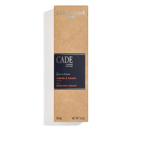 L'OCCITANE Cade Shaving Cream - Rich Foam for a Smooth Shave | With Shea Butter, Made in France