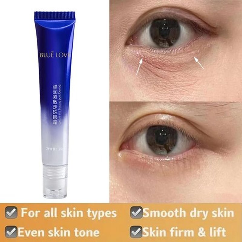 BLUE LOVE Roll-On Eye Cream - Anti-Aging Treatment for Dark Circles & Puffiness | Hydrating & Fast-Absorbing