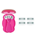 Athena Club Mini Razor Kit For Women, 5-Blade Travel Razor, 5 Refills
