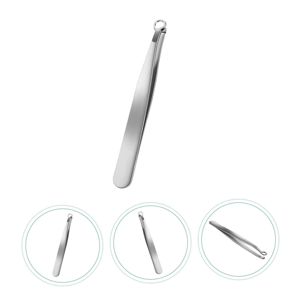 Healeved Nose Hair Trimmer Manual Nasal Hair Clipper for Men Round Tip Trimming Tool Battery-Free Portable Facial Grooming Accessory for Nose and Ear 1 Pack