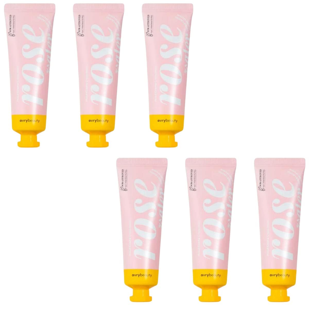 AVRYBEAUTY Rose Water Shea Butter Lotion Set 1.5 oz. - 6 Pack, Shea Butter Lotion for Dry Skin, Vegan Hand Cream for Women & Men