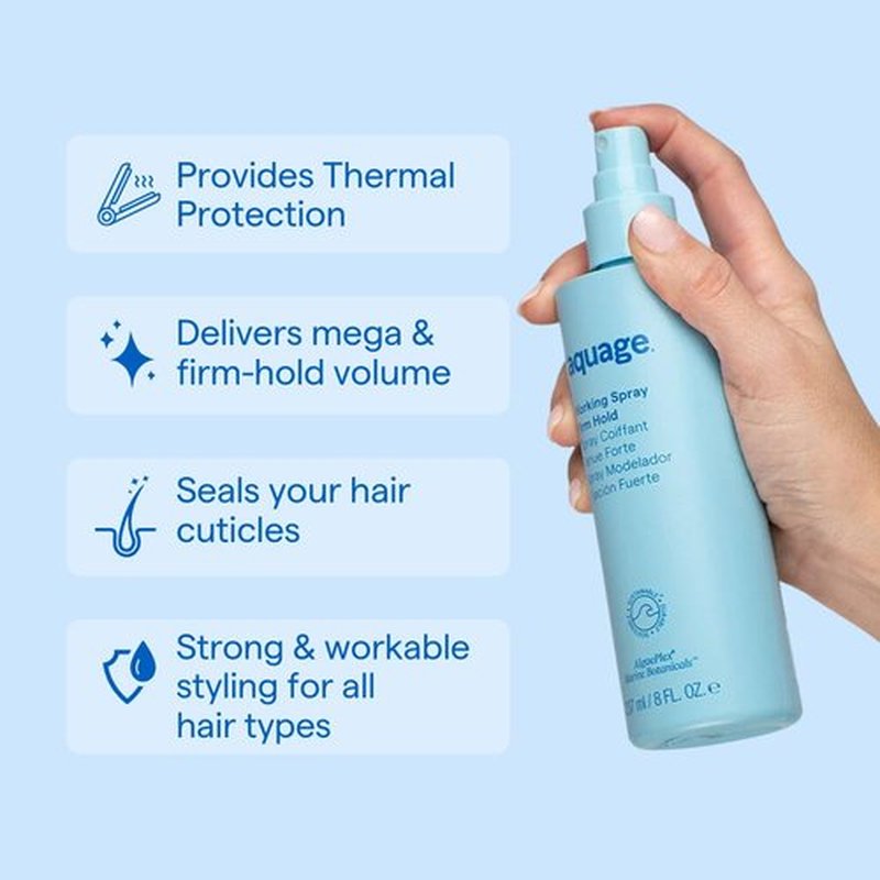 Aquage Working Spray - Firm-Hold Non-Aerosol Hairspray for Texture & Thermal Styling | 8 oz.