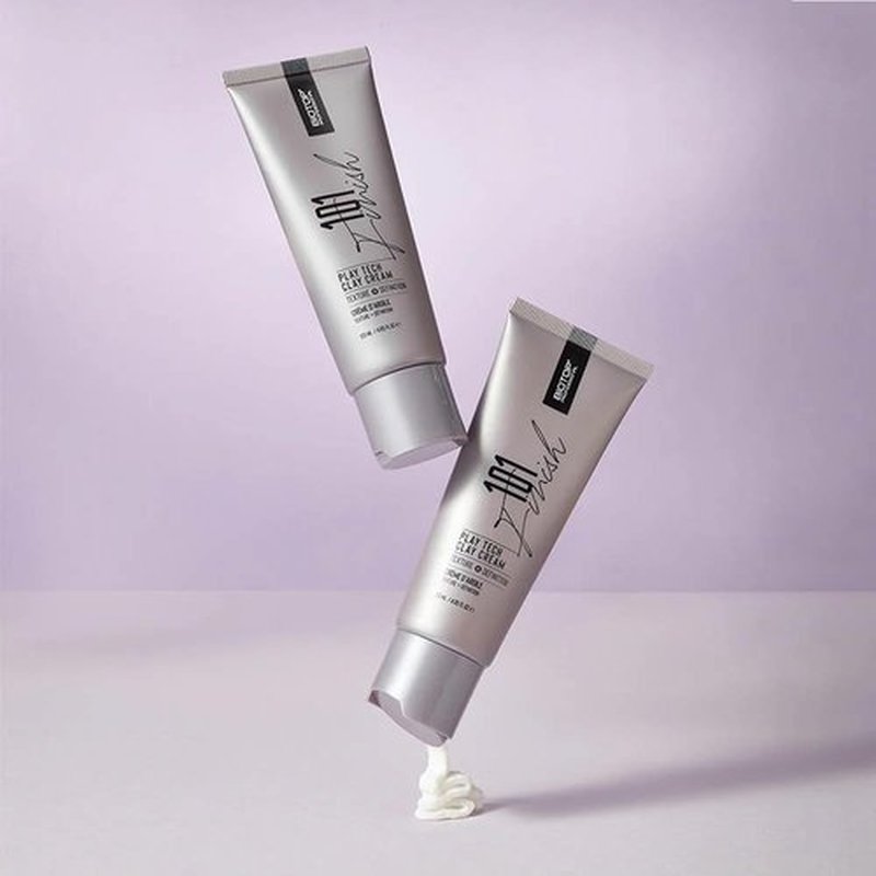 Biotop Professional 101 Play Tech Hair Clay Cream - Medium-Firm Hold Styling Cream | Non-Sticky, Frizz Control (4.05 oz)