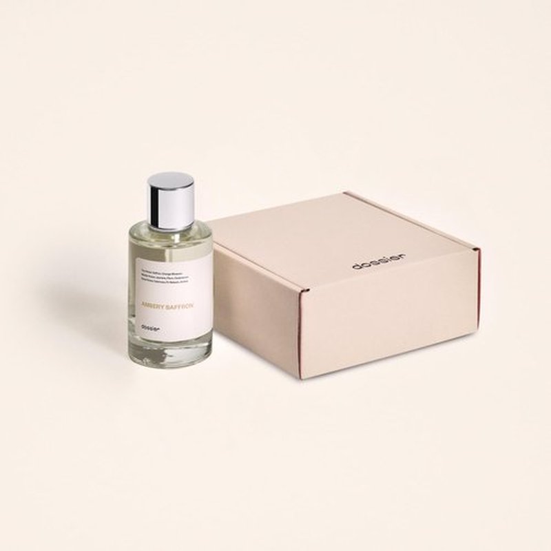 Dossier - Ambery Saffron Eau de Parfum - Vegan Unisex Perfume Inspired by MFK Baccarat Rouge 540 - 3.4 Fl Oz (100ml)