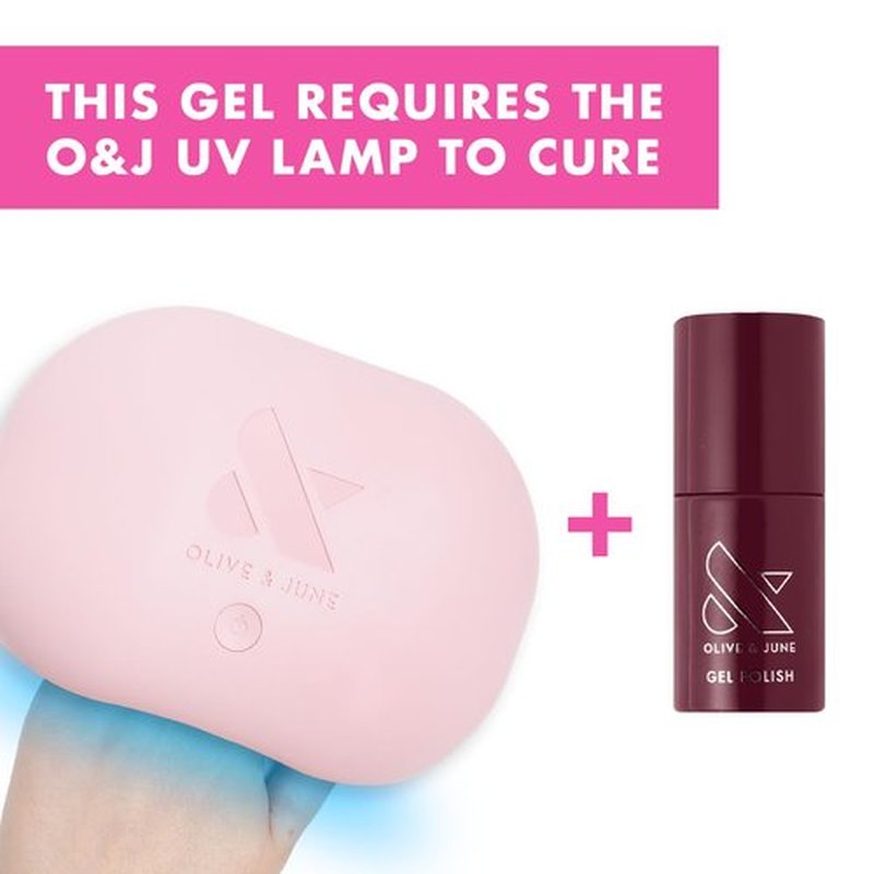 Olive & June Gel Polish | Valentine's Day | UV LED Nail Lamp Needed | Long Lasting Formula | Up to 21 Days of Wear | Damage-Free Removal | Salon-Quality Manicure, Pedicure | Obsessed | Dark Ruby