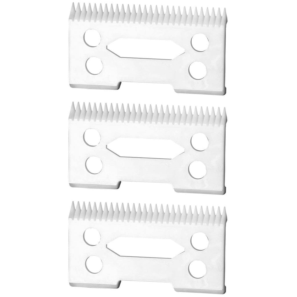 FOXSONIC Professional 2-Hole Clipper Blades, Ceramic Replacement Blades for Wahl Senior Cordless Clipper