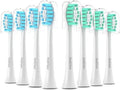 OralClass Replacement Toothbrush Heads - Medium Soft Refills for Philips Sonicare Click-On Handles | 8 Pack
