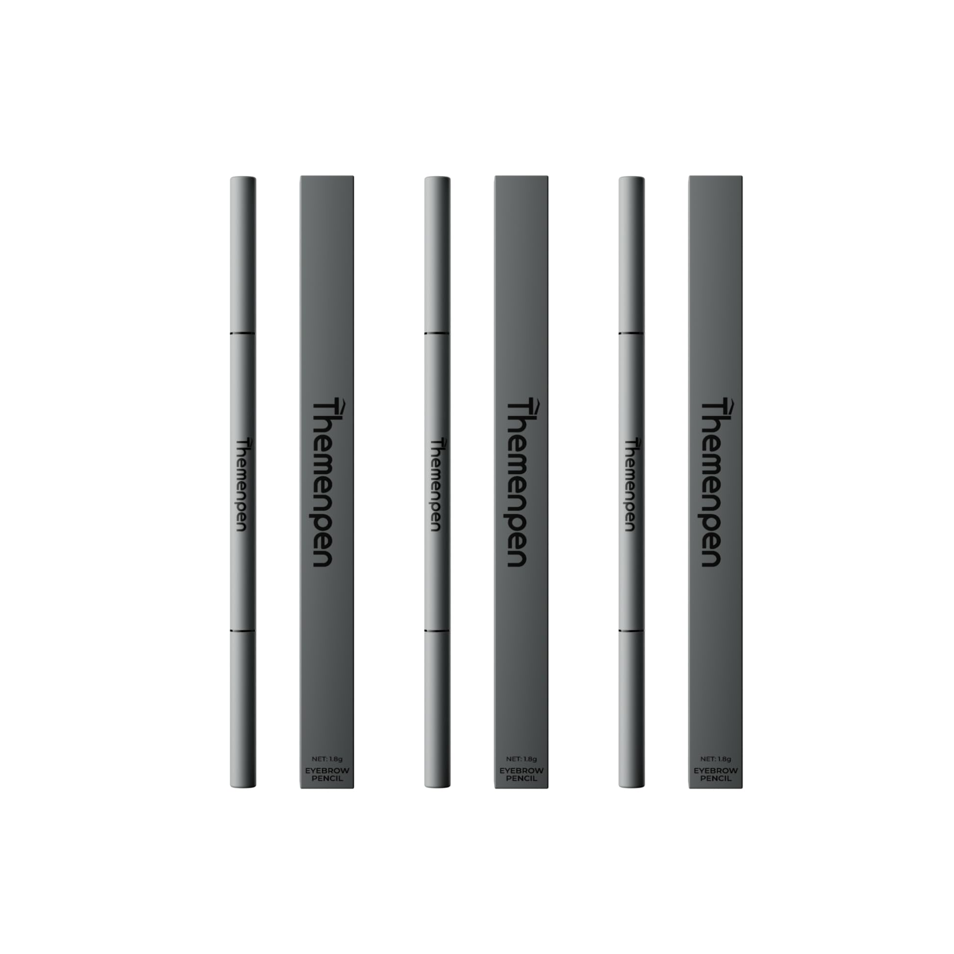 The Men Pen Complete Eyebrow + Hydrating Grooming Kit for Men | Scissors, Hydrating Caffeine Roller, Tweezers, Razors & 3 Eyebrow Filler Pens for Shaping | Trimming & Defining Brows