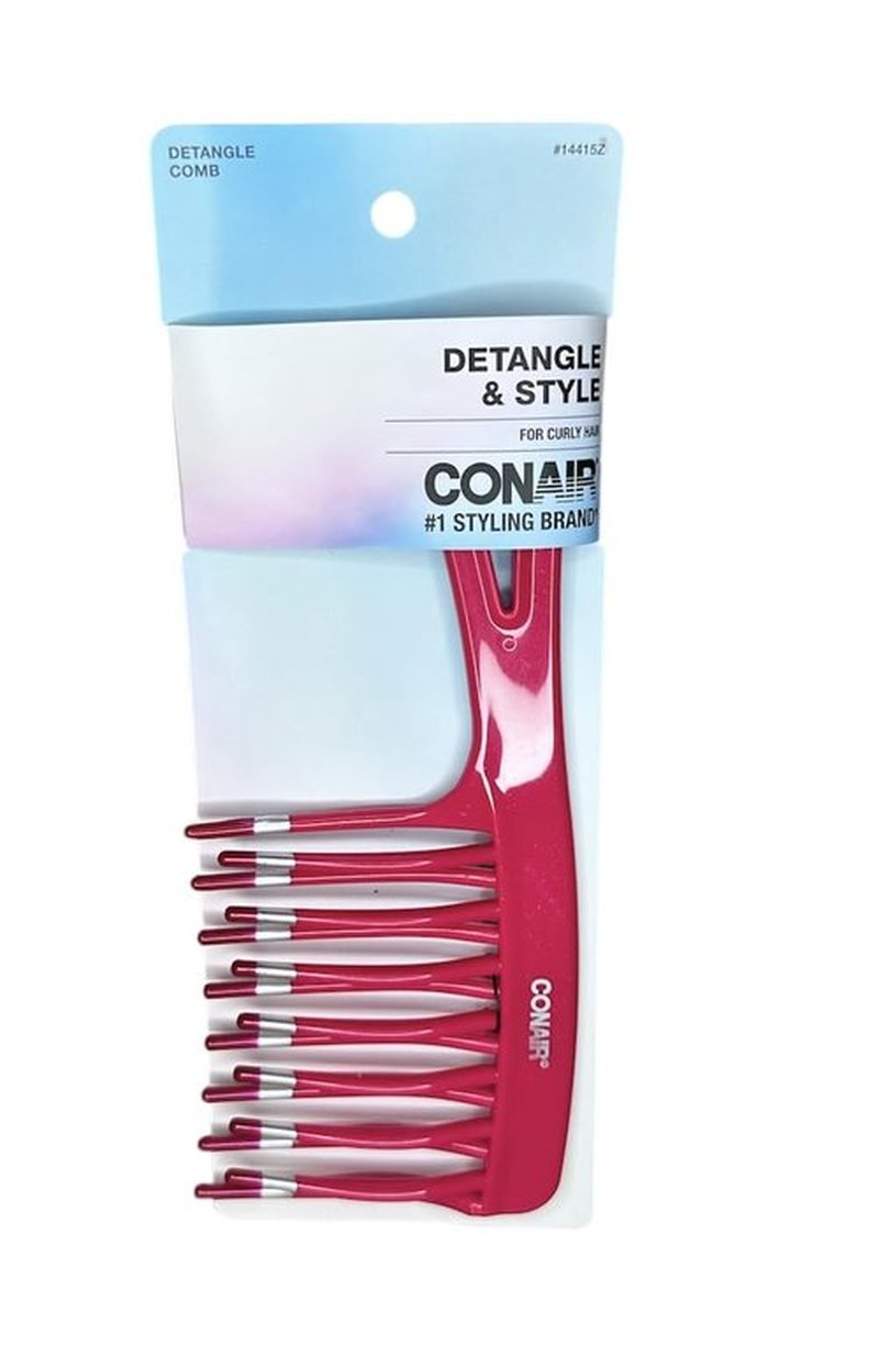 Conair Styling Essentials Detangle Comb - Effortless Styling & Hair Care | Pack of 3