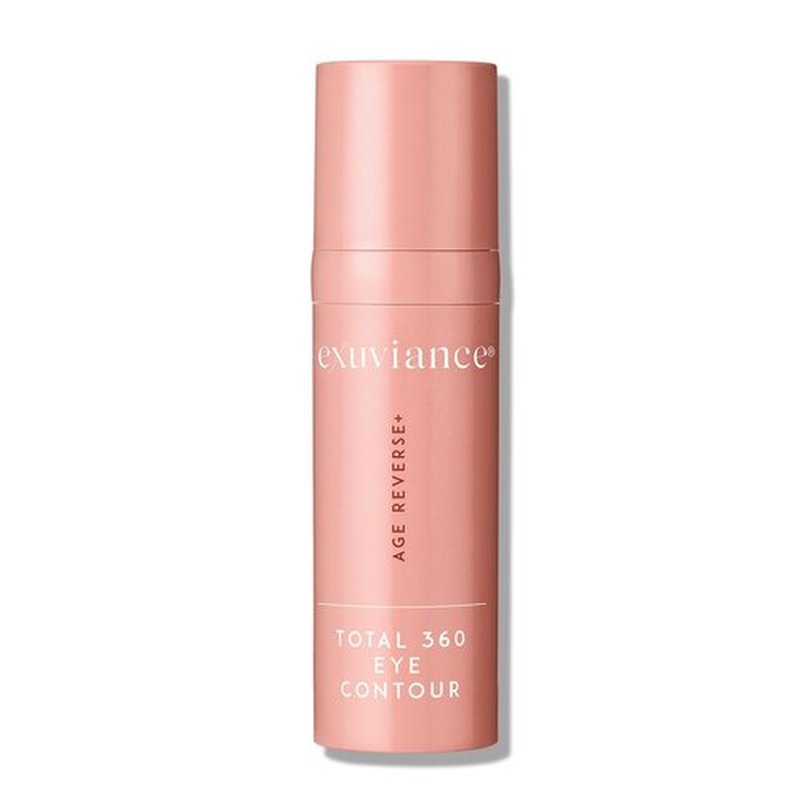 EXUVIANCE AGE REVERSE+ Total 360 Eye Contour, Anti-Aging Eye Cream, Brightens Dark Circles, Firms and Tightens Fine Lines and Wrinkles, with Caffeine, Hyaluronic Acid, and Peptides, 15g