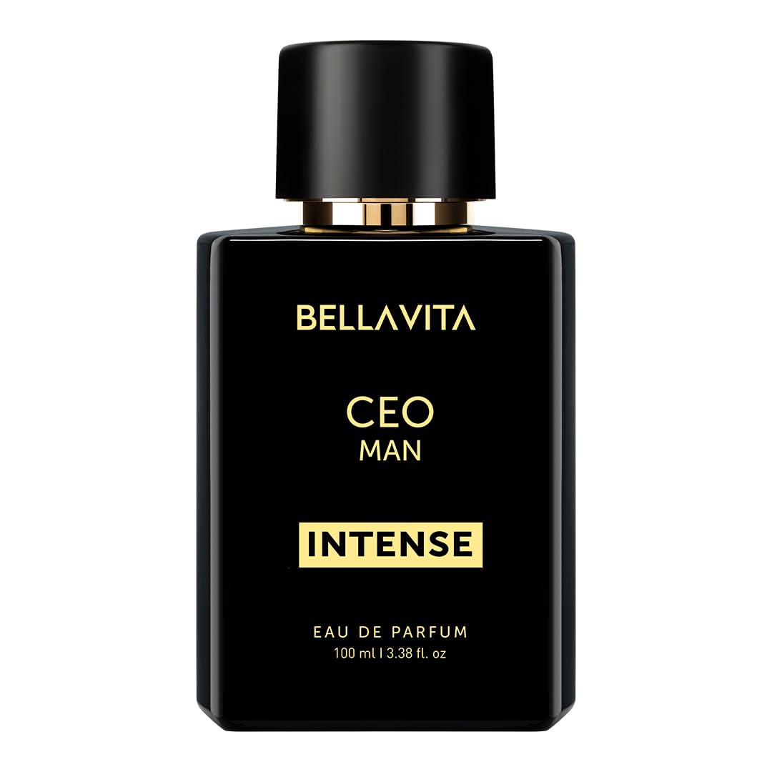 Bellavita Luxury CEO MAN INTENSE Eau de Parfum | 100 ml (3.4 fl.oz.) | Perfume for Men | Aromatic, Lavender, Carnation, and Musk Notes | Long Lasting Men's Fragrance | Gift for Father's Day